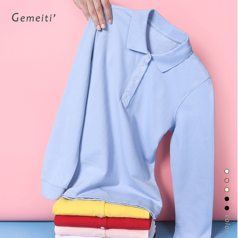 【高品质】春秋季定制印字绣工作服 格美缇POLO衫