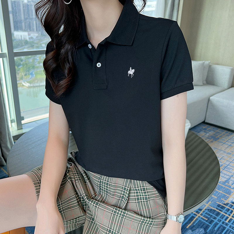 2022夏季纯棉加大码翻领短袖polo衫 格美缇POLO衫