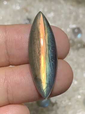 拉长石吊坠马眼30*10戒指耳环项链首饰饰品手工DIY手链情侣礼物流