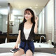 ສິ້ນ suspender ຍາວ, waistcoat ສັ້ນ, ພາກຮຽນ spring versatile ແລະ summer cardigan ບາງໆ