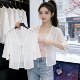 ເສື້ອຢືດ Chiffon ຄົນອັບເດດ:, ເສື້ອຍືດອະເນກປະສົງ, ແຂນສັ້ນຂອງແມ່ຍິງ 2026 summer shawl ຮູບແບບໃຫມ່, cardigan ປ້ອງກັນແສງແດດ, ເທິງສັ້ນ