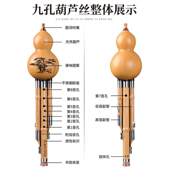 Nine-hole cucurbit professional playing type
