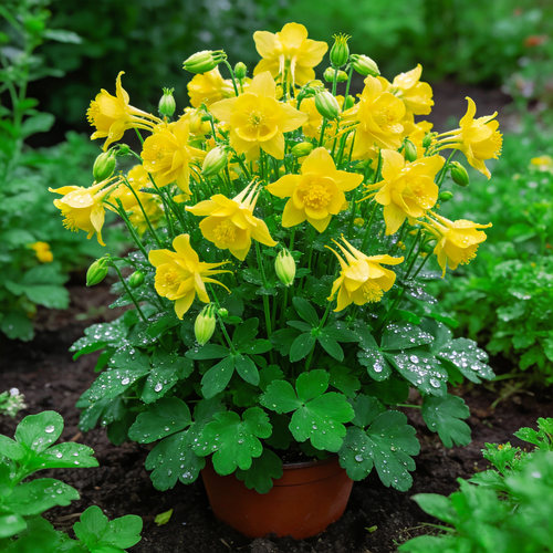 【花开爆盆】大花耧斗菜盆栽花苗多年生地栽盆栽耐寒阳台庭院花卉 - 图3