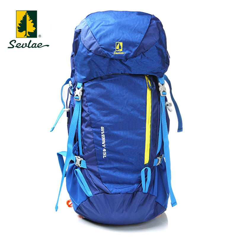 sevlae圣弗莱正品男女大容量户外登山包旅行徒步双肩背包带防雨罩-图2