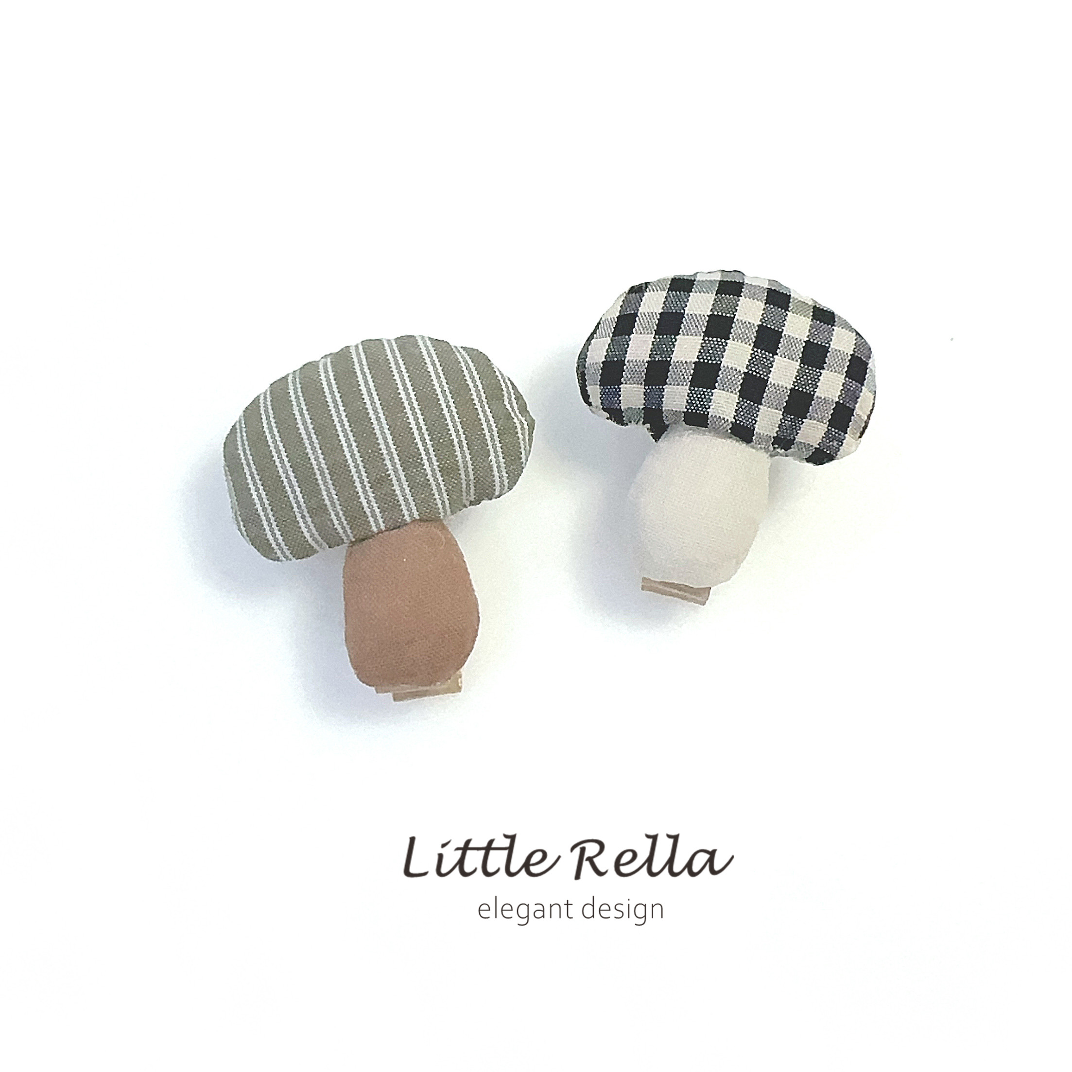 小蘑菇儿童全包发夹 客气童趣宝宝发饰 女宝头饰 - 图0