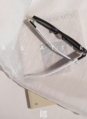 黑白拼色方框墨镜时尚太阳镜女25