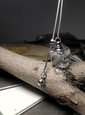 空心打开项链朱砂空瓶胎毛吊坠狗狗猫咪毛发纪念自制收藏瓶毛衣链