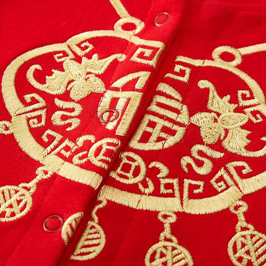 Autumn and winter New Year's dresses for infants and boys aged one year old