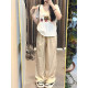 ເສື້ອຍືດແຂນສັ້ນ Bamboo cotton ສີຂາວສໍາລັບແມ່ຍິງ 2026 ໃຫມ່ທີ່ນິຍົມ summer ບ່າຂວາຝ້າຍບໍລິສຸດຂະຫນາດໃຫຍ່ super ຍອດນິຍົມຫຼຸດຜ່ອນອາຍຸສູງສຸດ
