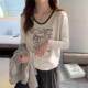 Gray inner layered shirt for women 2025 new style