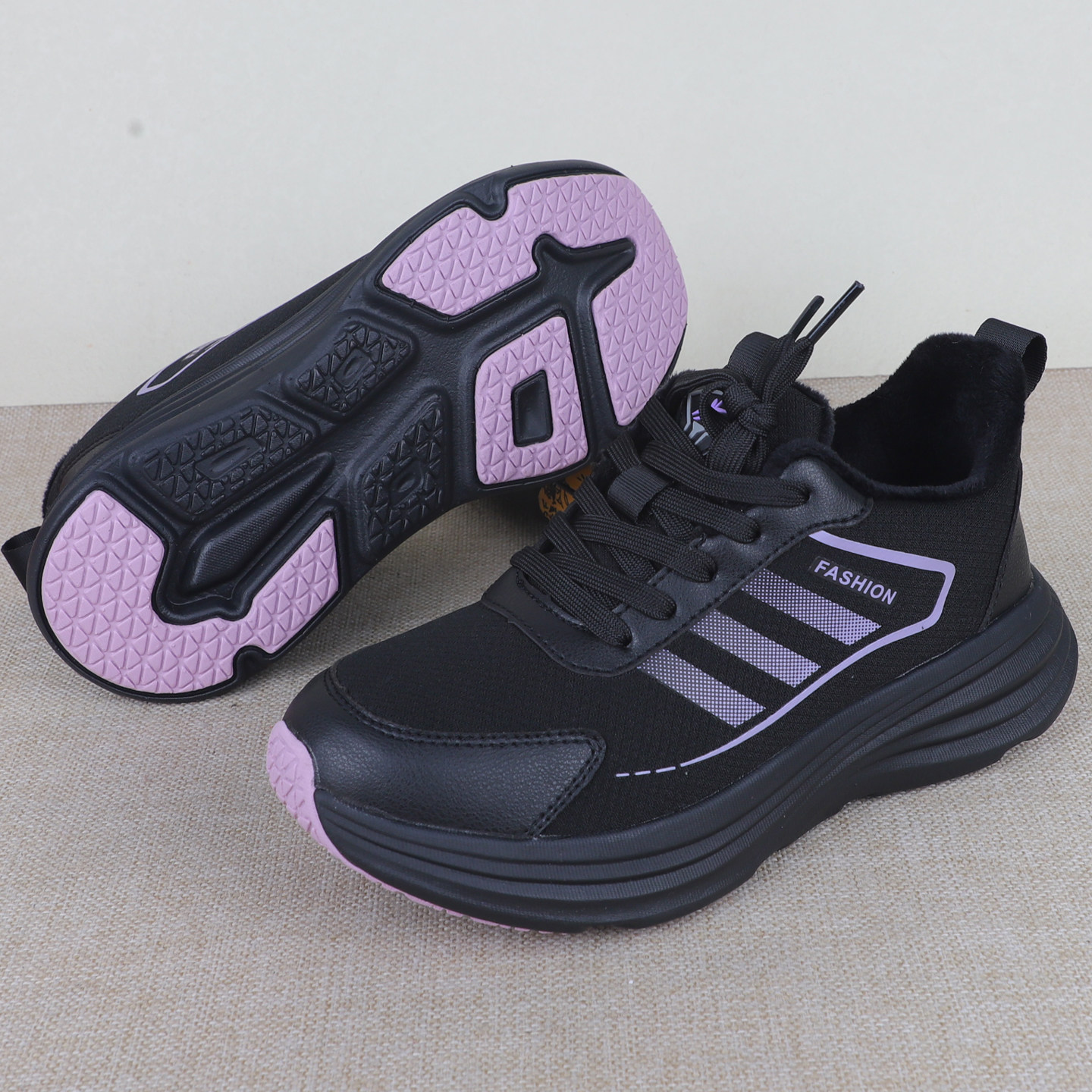 加绒保暖健步鞋冬老北京妈妈时尚厚底休闲鞋户外运动薄绒二棉女鞋,淘宝优惠券,粉丝福利购,淘宝优惠卷