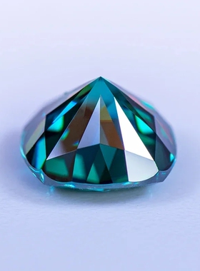 祖母绿色莫桑钻裸石肥正方100%莫桑石 过钻笔VVS1 首饰饰品配石