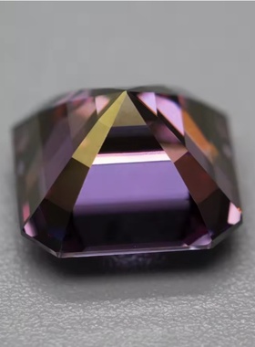 皇家紫莫桑钻石宝塔形阿斯切裸钻莫桑钻过钻笔有腰码首饰主石diy