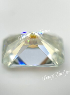 雷迪恩切割AB彩莫桑钻裸石高级感定制镶嵌银铂18k金裸钻石首饰diy