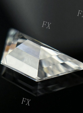 超白D色梯形梯方莫桑钻裸石18k金戒指项链首饰配件VVS1净度过钻笔