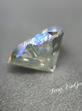 AB彩心形莫桑石裸石 戒指珠宝首饰镶嵌仿钻石DIY人造合成碳化硅石