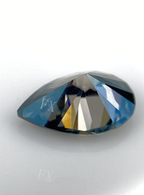 过钻笔 梨形莫桑钻裸石八心八箭裸钻18K金首饰定制异形moissanite