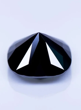 黑色100%莫桑钻裸石肥正方moissanite 项链吊坠戒指耳钉DIY配石