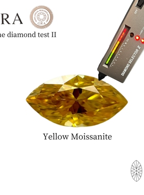 马眼正品莫桑石橄榄形裸钻首饰镶嵌主石 GRA证书有腰码过钻笔DIY