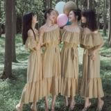 Свадебное платье, цвета шампанского, широкая цветовая палитра, для подружки невесты