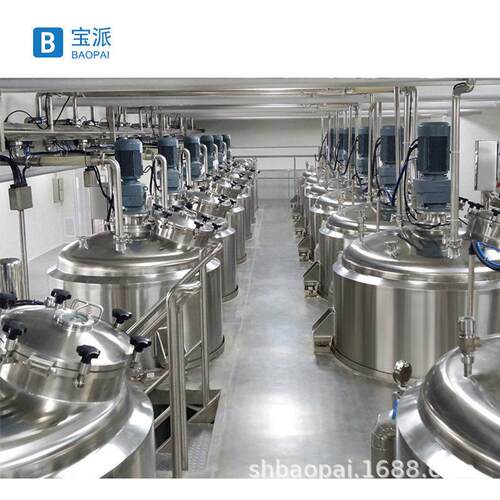 电加热搅拌罐304不锈钢液体搅拌罐真空化工反应釜乳化罐搅拌罐 - 图3