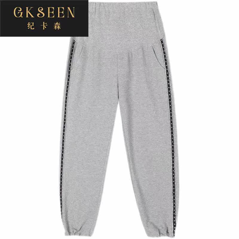 纪卡森孕妇秋装纯棉运动裤子休闲裤 gkseen纪卡森孕妇打底裤