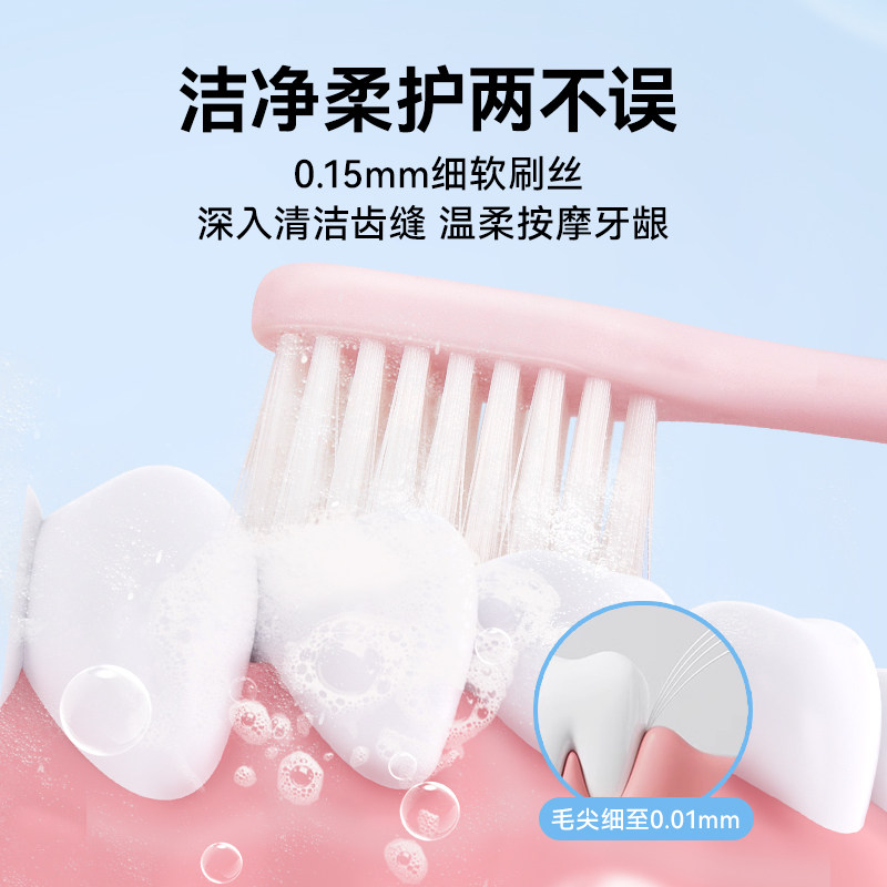 极简生活纳美潮牌年轻成人软毛牙刷软毛清洁组合量贩牙刷情侣套装