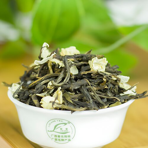 广西横县茉莉花茶新茶浓香型茉莉绿茶散装盒装茉莉春毫茶叶特产级 - 图0