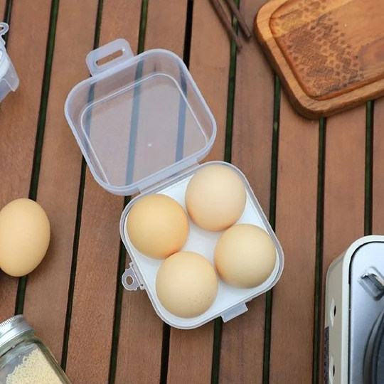 户外鲜肉旅行装蛋神器保护盒鸡蛋收纳盒便携塑料蛋托防震带盖分装