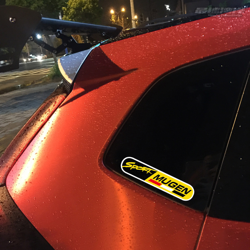 JDM风格MUGEN 日系改装反光车贴适用于S2000飞度GK5無限改装小贴 - 图3