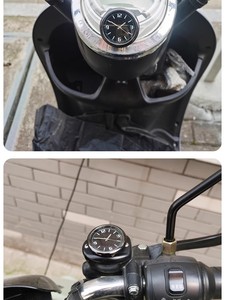 适用雅迪台铃爱玛电动车迷你车载夜光石英电子时间钟表胶粘