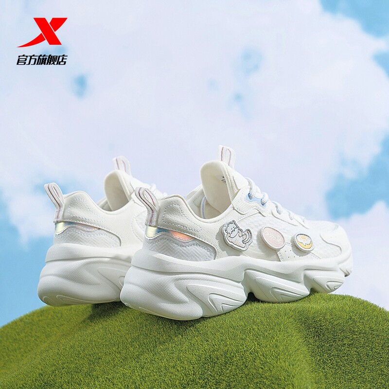 特步爪爪2运动鞋女款夏季休闲鞋 特步板鞋/休闲鞋