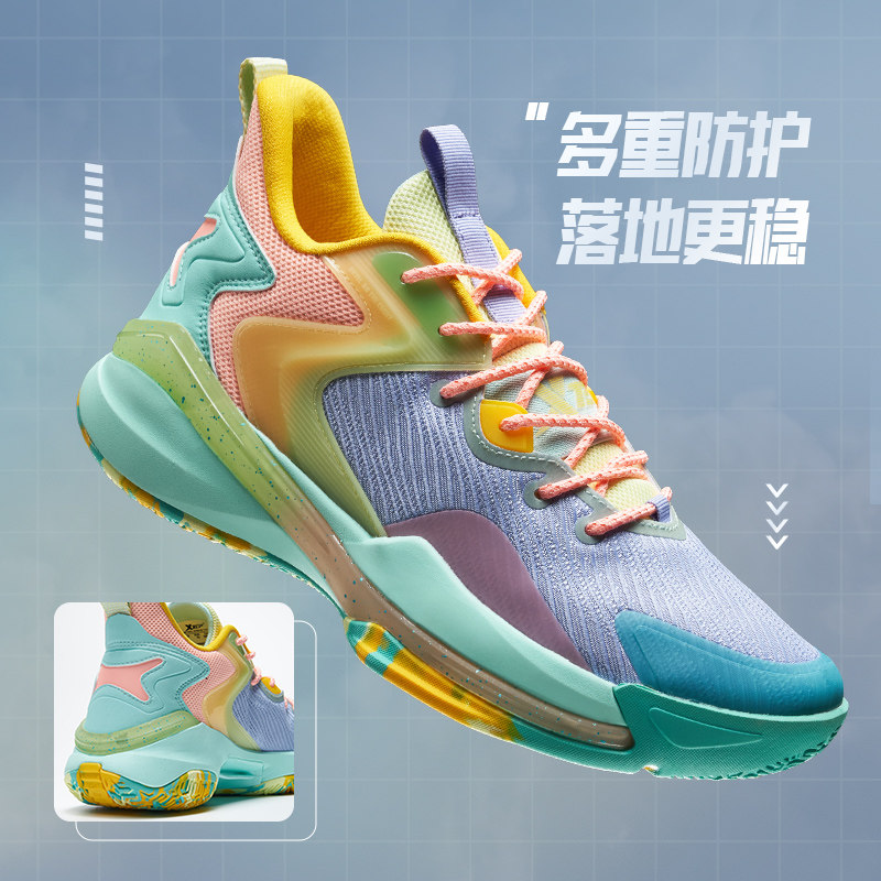 特步2021低帮魔翎篮球鞋男鞋 特步篮球鞋