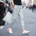 Quần nam nam phiên bản Hàn Quốc theo xu hướng giải trí 9 điểm 8 điểm chín điểm tám điểm bảy điểm quần lửng lửng hè tự canh hoang dã - Quần Harem quần sooc Quần Harem