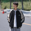 New large size stand collar jacket for men in spring and autumn