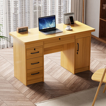 Writing desk desk full solid wood 1 2 m desk wood table computer desk with eco-board student drawer for home