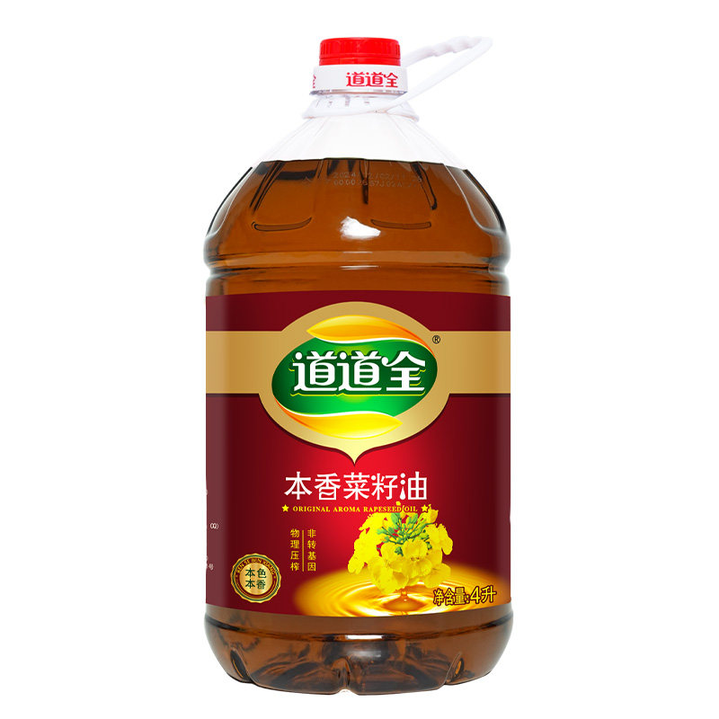 【百补】道道全本香菜籽油4L非转基因物理压榨 食用油家用装纯正,淘宝优惠券,粉丝福利购,淘宝优惠卷