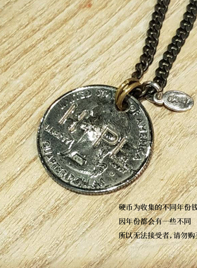 美分hope水钻手工吊坠日本制硬币