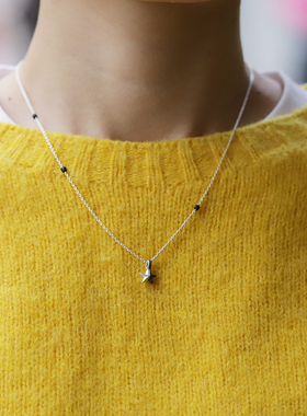 复古作旧特殊消光星星项链