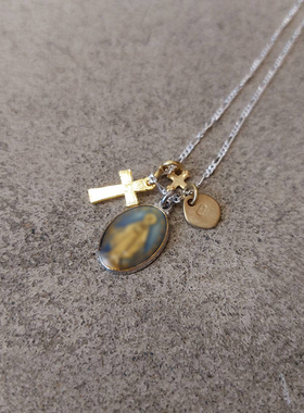 项链特别女孩吊坠铜合金项链蓝色