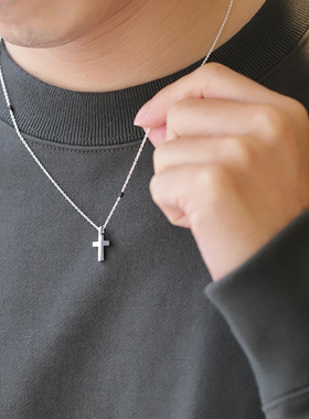 作旧特殊消光十字项链