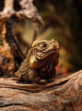 博物志青铜摆件小众蜥蜴艺术品