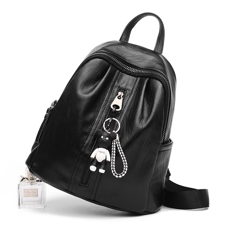 2021新款秋冬大容量牛皮双肩包 品牧双肩背包