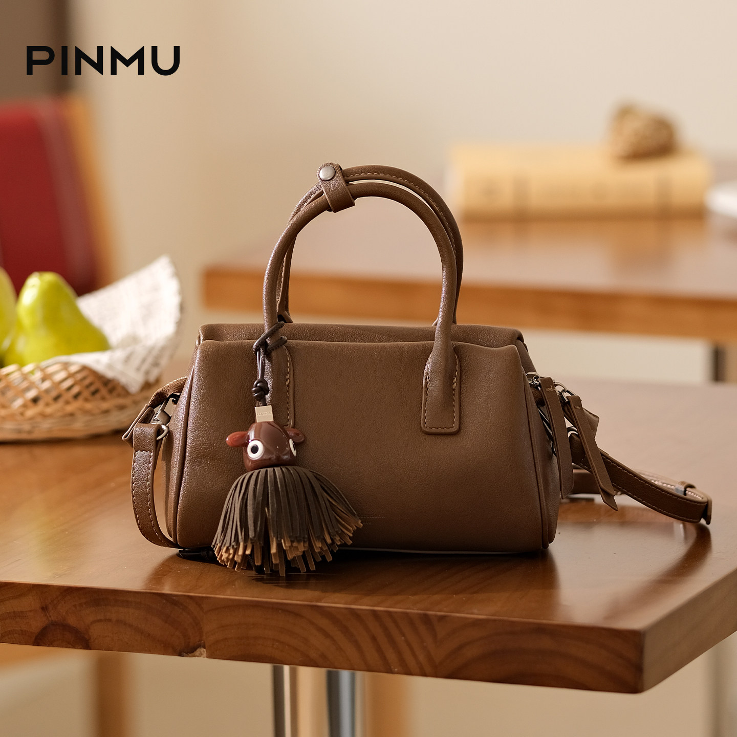 保龄球包包女式2026新款波士顿枕头包小众高级感单肩斜挎包手提包,淘宝优惠券,粉丝福利购,淘宝优惠卷