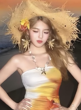 氛围感贝壳海星项链2025新款