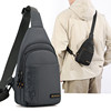 Men's Chest Bag Lightweight Sports Commuting Bag Urban Cycling Large Capacity Outdoor Storage Multifunctional Black Crossbody Bag