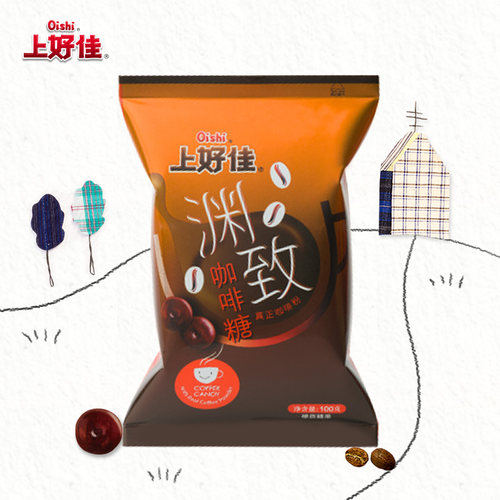 Oishi上好佳官方 硬糖咖啡味100g/袋 醇香咖啡味硬糖休闲食品 - 图2