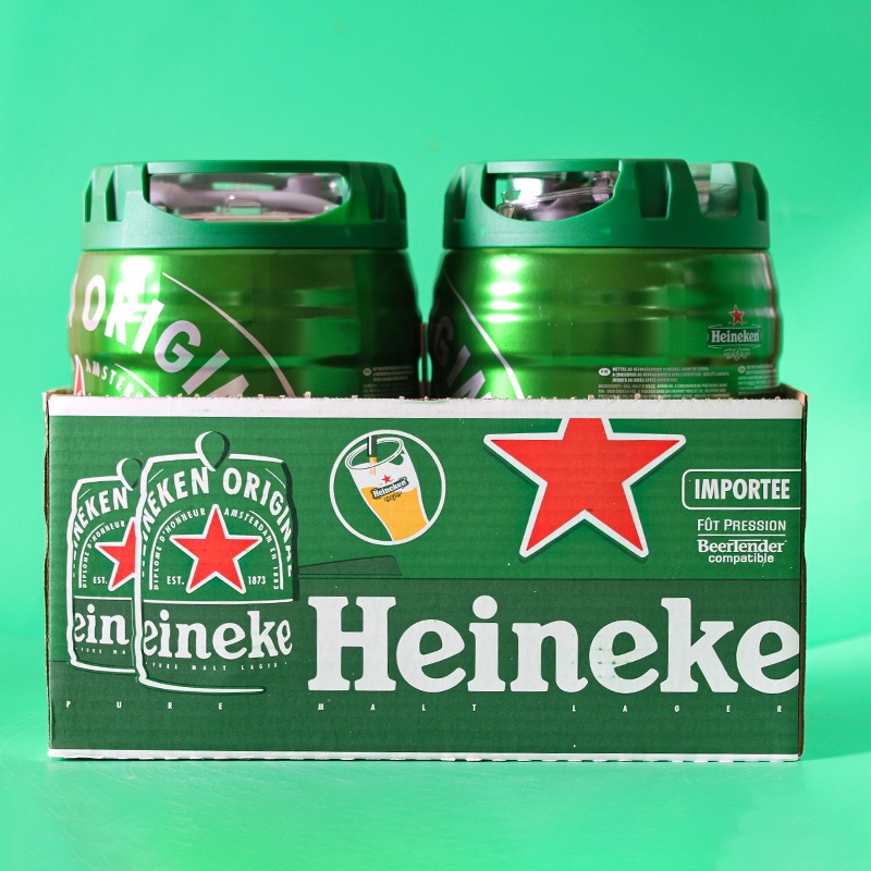 Heineken喜力5L桶装啤酒荷兰原装进口铁金刚鲜啤大桶拉格扎啤-图2