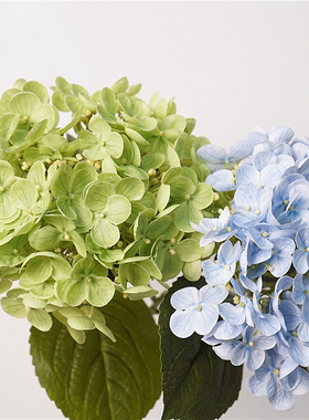 雪莉仿真花餐桌装饰花绣球花单枝