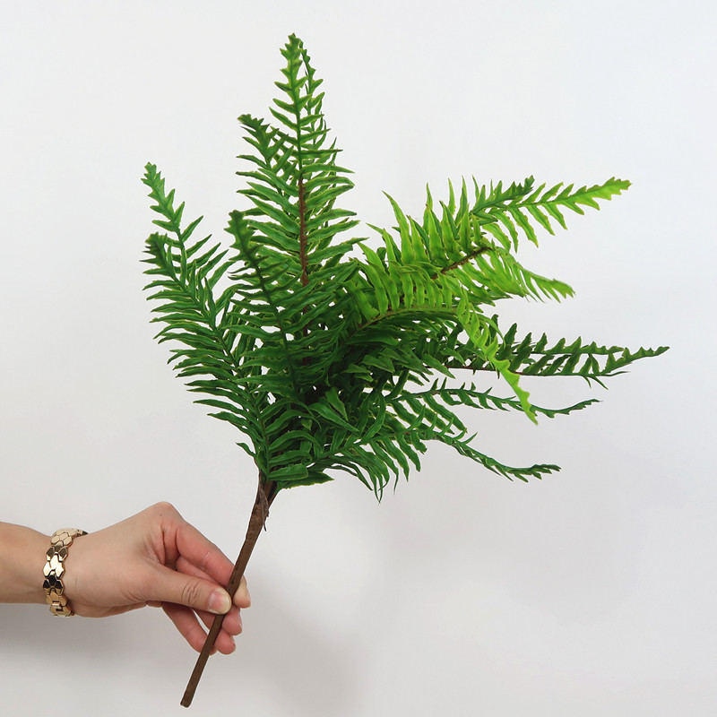高仿真手感绿植排草蕨类植物搭配花草客厅阳台办公室装饰盆栽摆件_虎窝淘